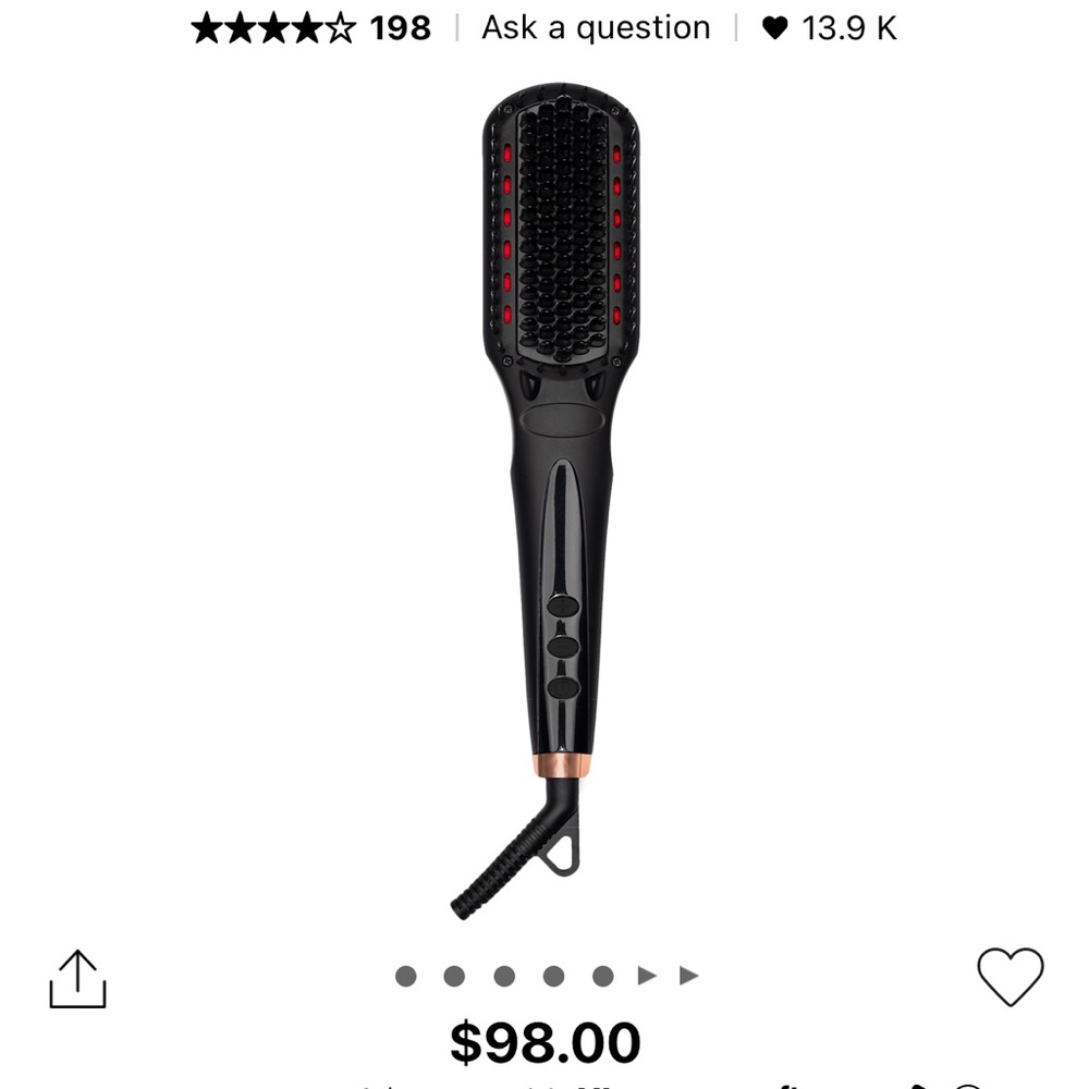 Amika polished perfection thermal straightening brush
